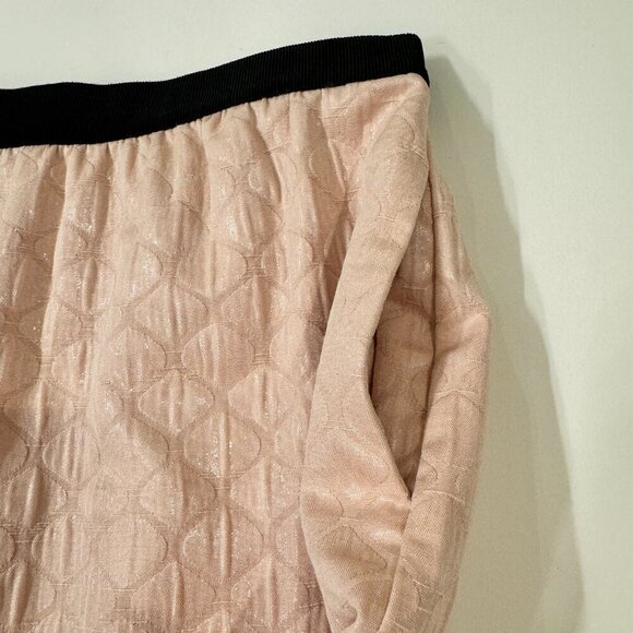 Loft Petites - Shimmer Metallic Mini Skirt in Pink and Black - Picture 3 of 10